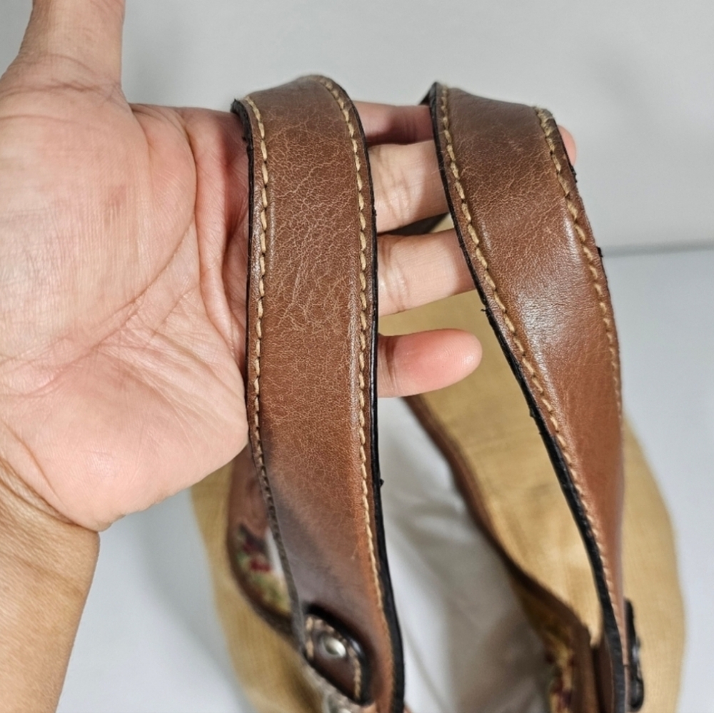 FOSSIL STRAW SATCHEL BAG - Picture 5 of 10